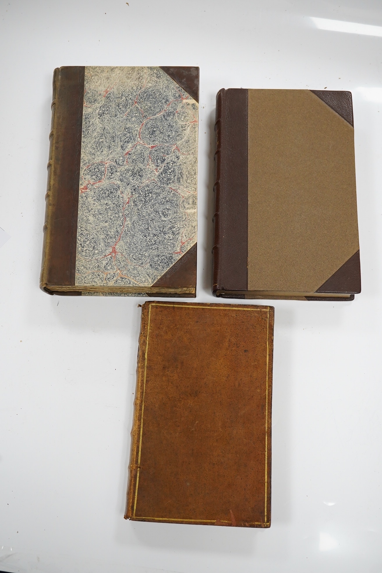 Banister, John - A Synopsis of Husbandry. Being cursory observations in the several branches of rural economy....folded table; rebound chocolate half morocco and paper boards, gilt lettered panelled spine. 1799; Harrison